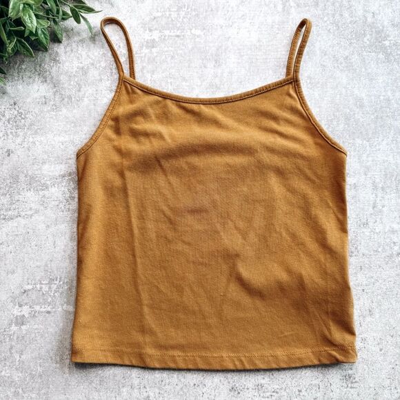 Wild Fable Yellow Spaghetti Strap Crop Tank Size Small - Picture 1 of 4